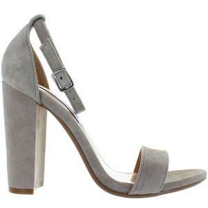 Steve Madden Grey Suede Block Heel